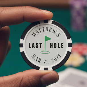 Jetons De Poker Trou final d'enterrement de vie de garçon de golf