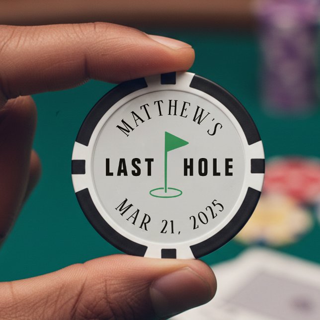 Jetons De Poker Trou final d'enterrement de vie de garçon de golf (Créateur téléchargé)