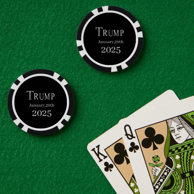 JETONS DE POKER TRUMP 2025 (Table de poker (double))