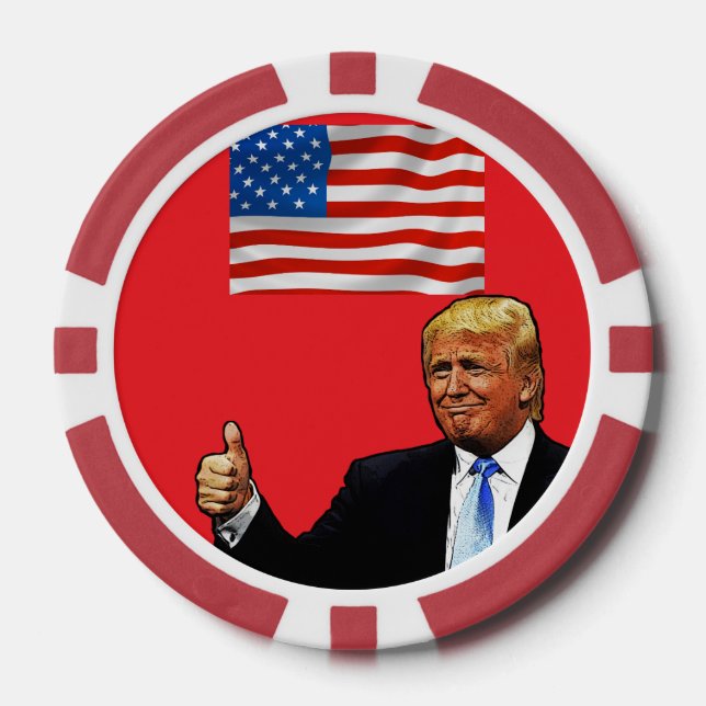 Jetons De Poker Trump États-Unis  (Recto)
