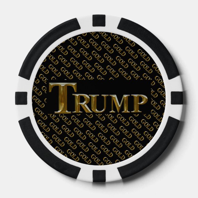 JETONS DE POKER TRUMP ÉTATS-UNIS  OR  (Recto)