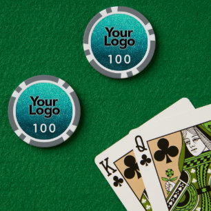 Jetons De Poker Turquoise Parties scintillant Société Holliday Par