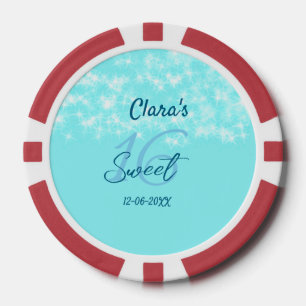 Jetons De Poker Turquoise turquoise agate doux 16 anniversaire ajo