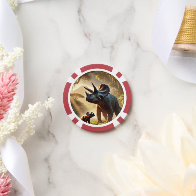 Jetons De Poker Un adulte majestueux Tricératops (Mariage)