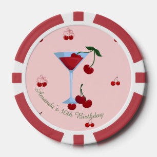 Jetons De Poker Un Cherrytini Anniversaire Un Peu Plus Âgé