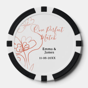 Jetons De Poker Un couple de mariage en terre cuite nom f