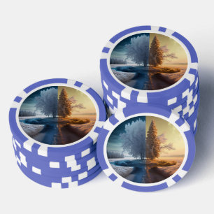 Jetons De Poker Un jour en hiver