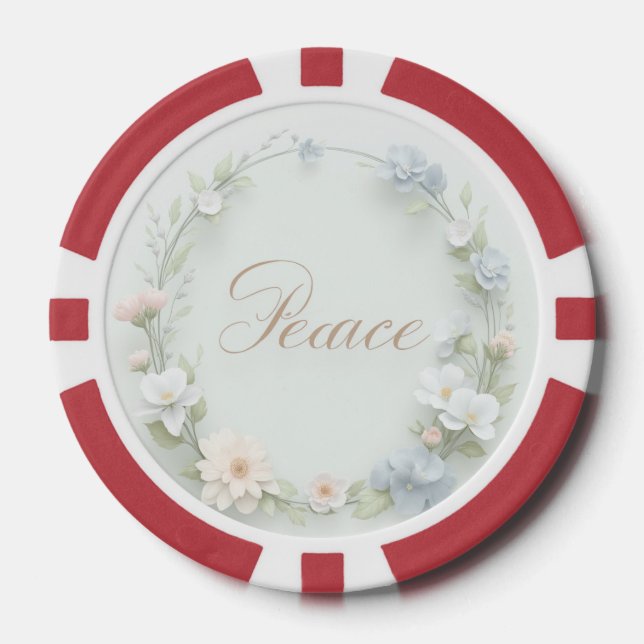 Jetons De Poker Un produit avec un design de "paix" (Recto)
