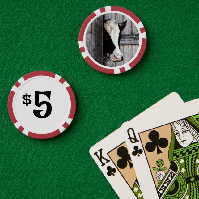 Jetons De Poker Vache de ferme (Table de poker (double))