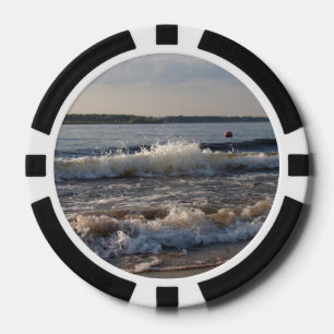Jetons De Poker Vagues à la plage