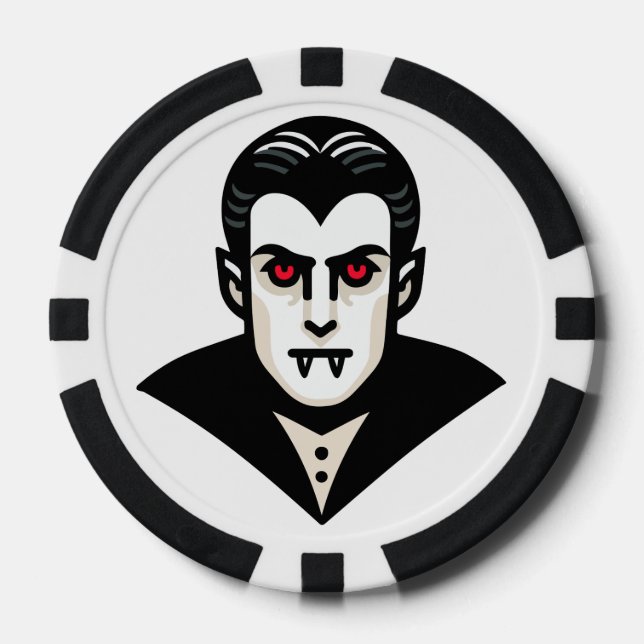 Jetons De Poker Vampire Casino of the Damned Poker Chip (Recto)