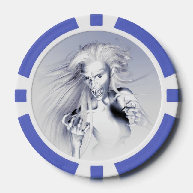 Jetons De Poker Vampire de glace (Recto)