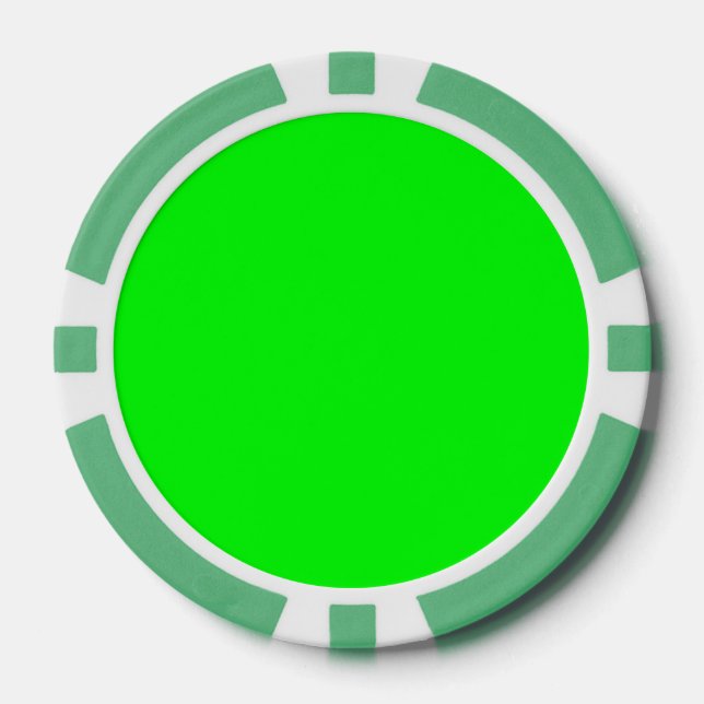 Jetons De Poker Vert (Recto)
