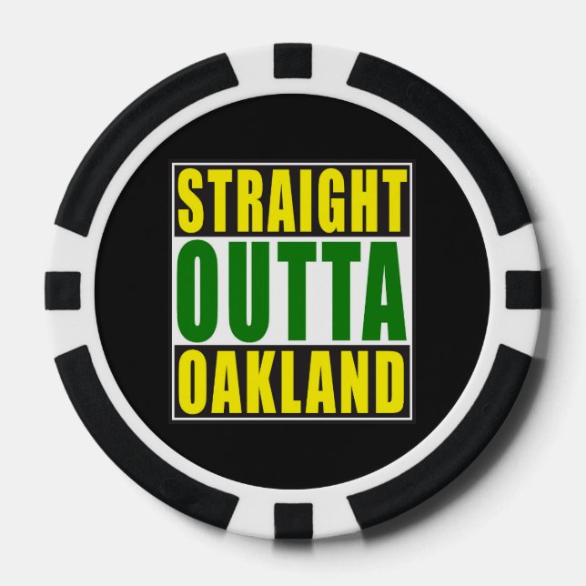 Jetons De Poker Vert droit d'Outta Oakland (Recto)