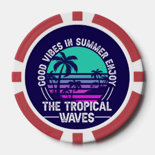 Jetons De Poker Vibes d'été tropicales-82646