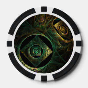 Jetons De Poker Vibrations magiques Art Abstrait
