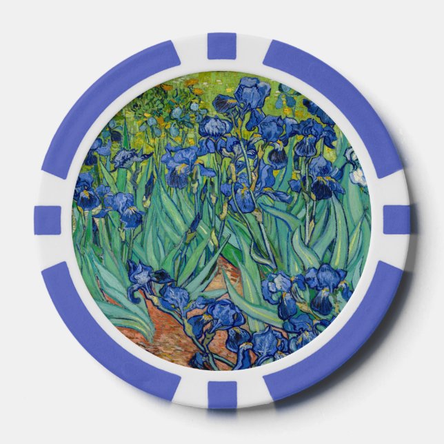Jetons De Poker Vincent Van Gogh - Iris (Recto)