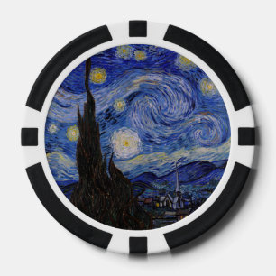 Jetons De Poker Vincent Van Gogh - La nuit étoilée