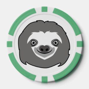 Jetons De Poker Visage de paresse