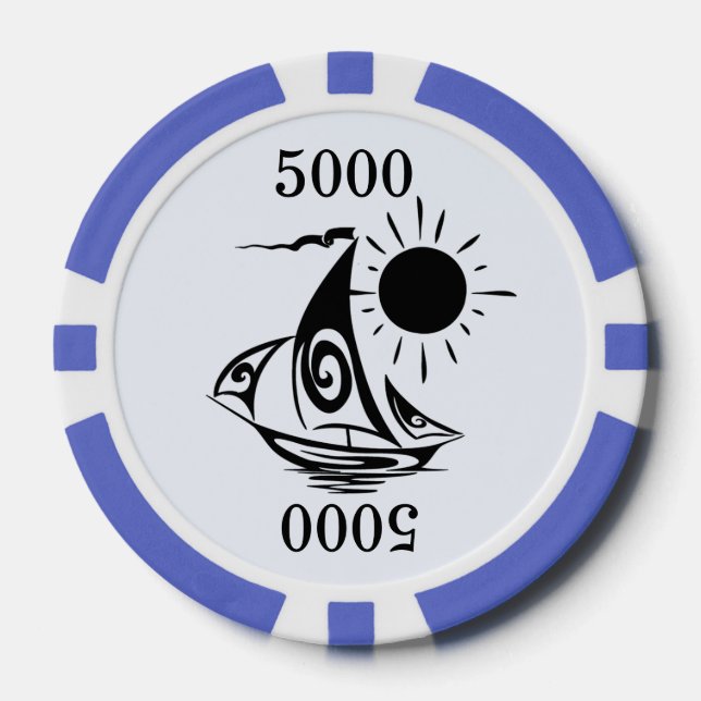 Jetons De Poker Voile de jour paresseux (Recto)
