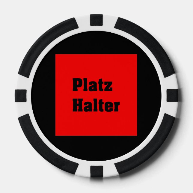 Jetons De Poker Vorlage (Recto)