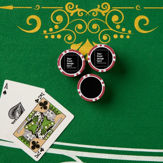 Jetons De Poker Votre création ici (Table de poker (pile))