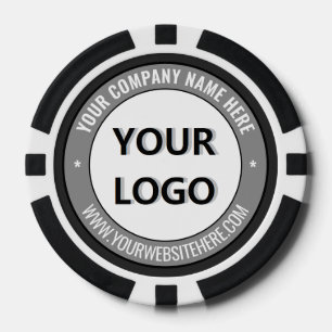 Jetons De Poker Votre entreprise Logo Poker Chips Exemple Texte pe