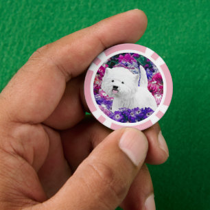 Jetons De Poker West Highland White Terrier Peinture Chien Art