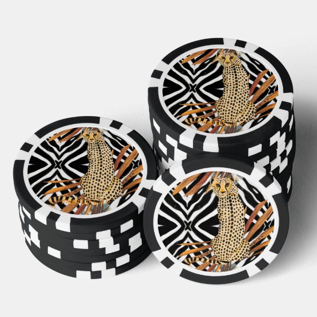 Jetons De Poker Wild Cheetah (Empiler)