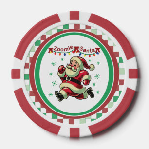 Jetons De Poker Zoomie Père Noël Noël