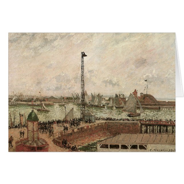 Jetty, Le Havre, Misty de Camille Pissarro (Devant horizontal)