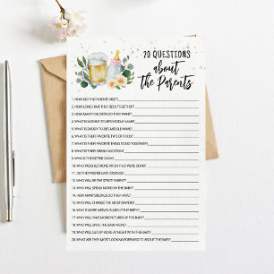Jeu 20 Questions sur les parents Baby Is Brewing