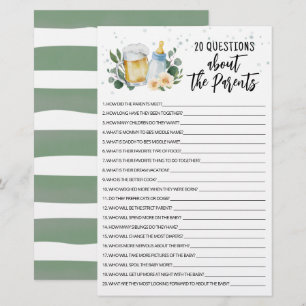 Jeu 20 Questions sur les parents Baby Is Brewing