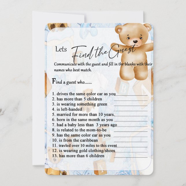Jeu à thème de l'ours Brown (Devant)
