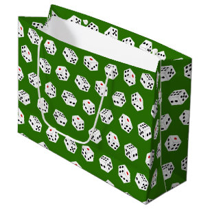 Jeu amusant Casino dice motif de fête sac