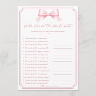 Jeu amusant de fête de mariage modifiable Qui conn