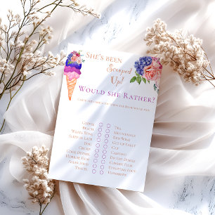 Jeu amusant de réception de mariage floral avec de