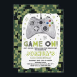 Jeu Anniversaire Invitation Vidéo Jeu Anniversaire<br><div class="desc">Invitation d'anniversaire de jeux. Tous les modèles sont © PIXEL PERFECTION PARTY LTD</div>