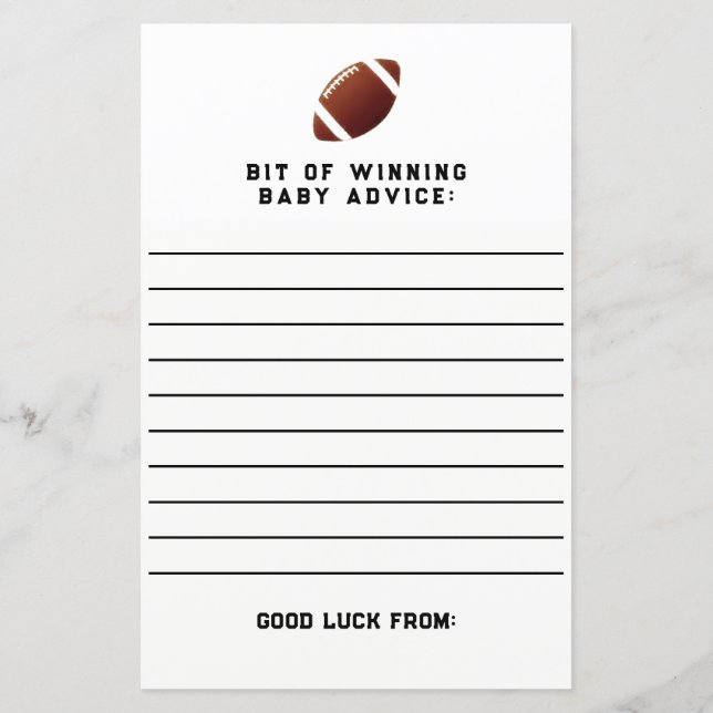 Jeu baby shower (Dos)