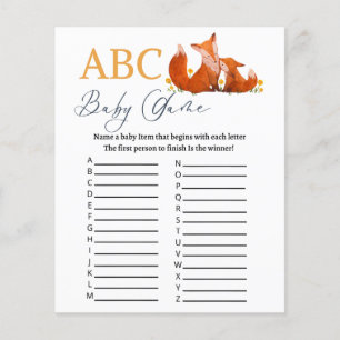 Jeu Baby shower ABC
