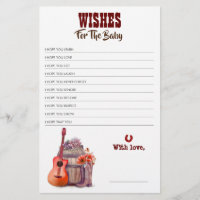 Jeu Baby shower Boots Cowboy