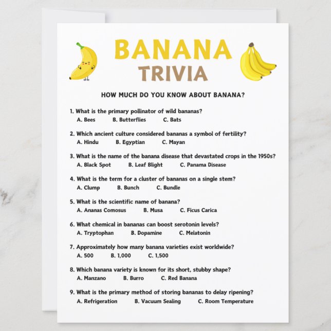 Jeu Banana Trivia (Devant)