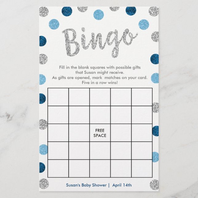 Jeu Bingo-Purse, Argent 2 faces et Carte Bleue (Devant)