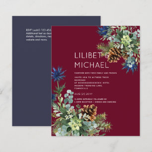 Jeu bleu d'hiver Eucalyptus Mariage Wonderland