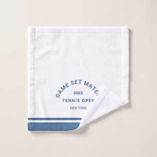 Jeu Bleu Jeu Correspondance Crest Stripe Tennis Fa