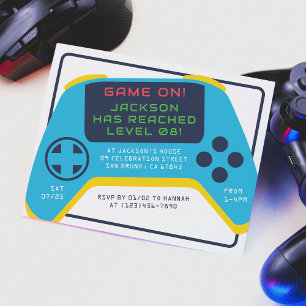 Jeu Budget Sur Niveau Vidéo Jeu Garçon Anniversair