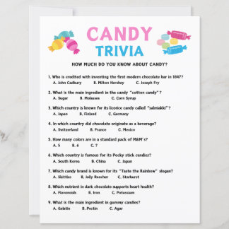 Jeu Candy Trivia