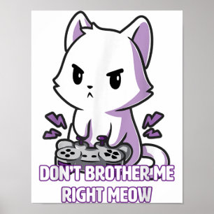 Jeu Cat Meow   Poster drôle de chat