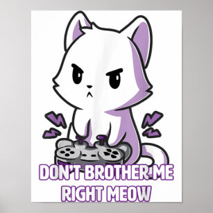 Jeu Cat Meow   Poster drôle de chat
