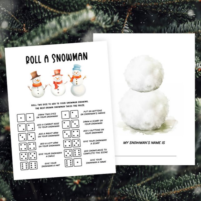 Jeu d'activité de Noël de Snowman (Créateur téléchargé)